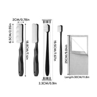 6 Pieces Silver Polishing Cloth Restores Shine Silver Polishing Cloth Kit Removes Tarnish Jewelry Cleaning Brush