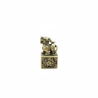 Miniature Brass Seal Ornament Handmade Brass Creature Charm Anti-Oxidation
