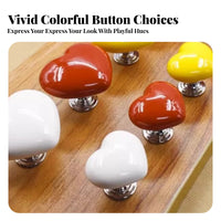 Heart-Shaped Flush Presser Universal Fit Heart-Shaped Flush aid for Restroom