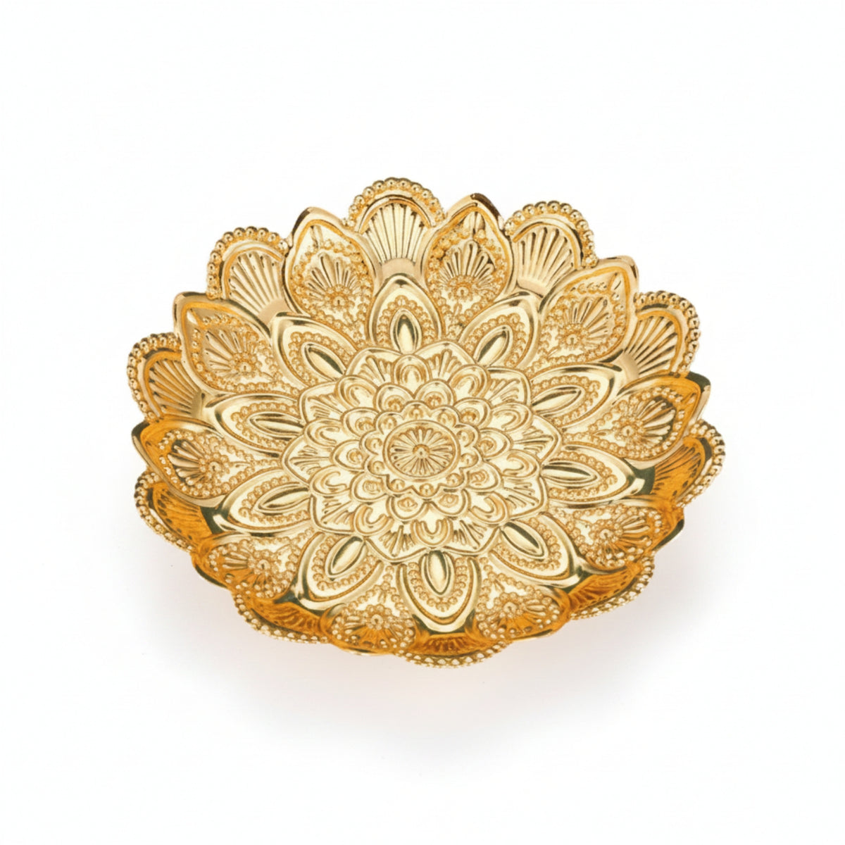 Metal Decorative Tray Ornate Tray Reflective