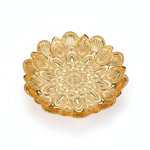 Metal Decorative Tray Ornate Tray Reflective