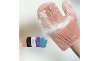 Bath Glove Flexible Mesh Scrub Glove for Bathing, Body Cleansing