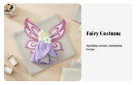 Fairy Doll Dress Magical Doll Dress with Glittery Attachments Fairy Costume for Girls, Kids, Imaginative Play