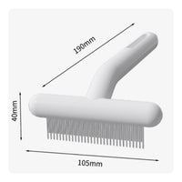 Pet Grooming Comb with Metal Teeth Ergonomic T-Shaped Pet Comb Safe