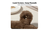 Furry Grip Fastener Korean Design Furry Fastener Furry Jaw Clamp Strong Hold Fuzzy Hair Clamp Nonslip for Women, Everyday Wear