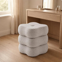 Fuzzy Vanity Stool Soft Household Seating Stylish for Women