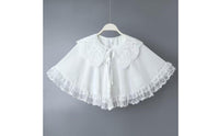 Trim Shawl Lightweight Summer Ruffled Lace Cloak for Wedding
