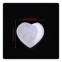 Holeless Heart Ornament Polished Surface DIY Jewelry Stone for Home Decor