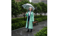 1/12 Scale Raincoat Contrast Edging BJD Doll Outerwear 1/12 Scale Overcoat Coat See-Through Design Poseable-Wire
