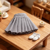 Blythe Doll Skirt With Belt Doll Pleated Skirt for Hobbyists