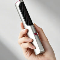 Straightening Comb Travel-Size Hair Straightening Comb Lightweight Cordless Straightener Brush for Dorm Room