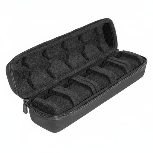 5 Compartment Watch Case Debris-Resistant-Resistant 5 Compartment Watch Travel Case Timepiece Organizer Foam Interior Fastener