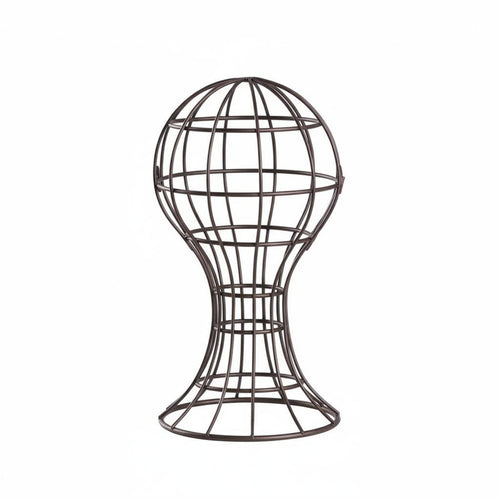 Metal Mannequin Head Stand Minimalist Design Hat Display Holder Stable Base