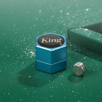 Hexagonal Billiard Chalk Container Resistant Metal Pool Chalk Case