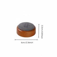 Jewelry Display Props Wood Base Necklace Display Bust Soft Padded Wooden Jewelry Holder for Boutique Owners