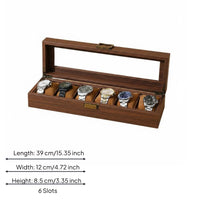 Wooden Watch Box Dust Protection Watch Display Box Easy to Clean