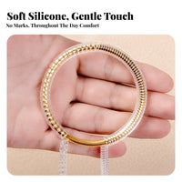 Bump Proof Anti Scratch Bracelet Sleeve Comfortable Wear Spiral Bracelet Protector Invisible Design for Women, Girls, Gifting, Parties, Home