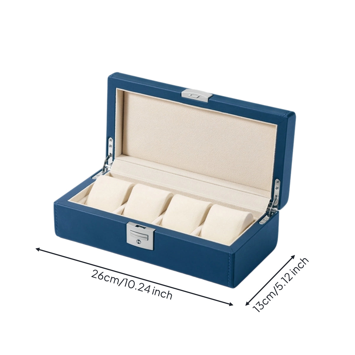 Watch Storage Box Stitched Edges Watch Organizer Box Dust Protection