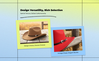 Cowboy Fedora Hat, Wool, Adjustable, Unisex, Outdoor