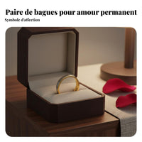 Couples Matching Band Long-Lasting Material Matching Couple Rings Polished