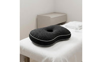 Side Sleeper Ear Pillow Checkered Ear Pillow White Piping
