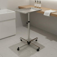 Height Adjustable Salon Tray Stable Base Grooming Trolley Stand Versatile
