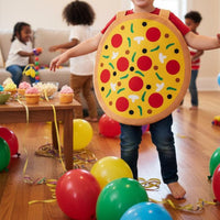 Pizza Costume Includes Hat Pizza Cosplay Set Double-Sided for Performances, Kids