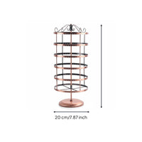 6 Tier Rotating Earring Stand Large Capacity Rotating Jewelry Display