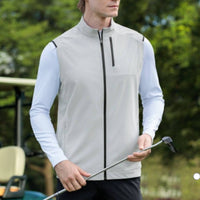 Lightweight Sport Vest Multi-Pocket Zippered Sport Waistcoat Stretch Material