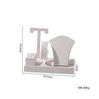 Jewelry Display Stand T-Shaped Tiered Necklace Holder Large Capacity