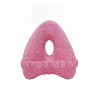 Contoured Leg Pillow with Strap Zippered Knee Pillow with Elastic Strap Textured