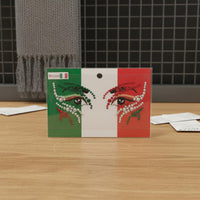 Global Football Championship Face Sticker Glittery National Flag Face Gems