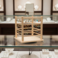 Electric Rotating Earring Stand Stable and Balanced for Boutique Owners