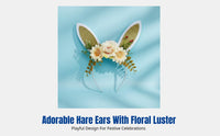 Easter Bunny Ears Headband, Cartoon, Party, Kids, Adults