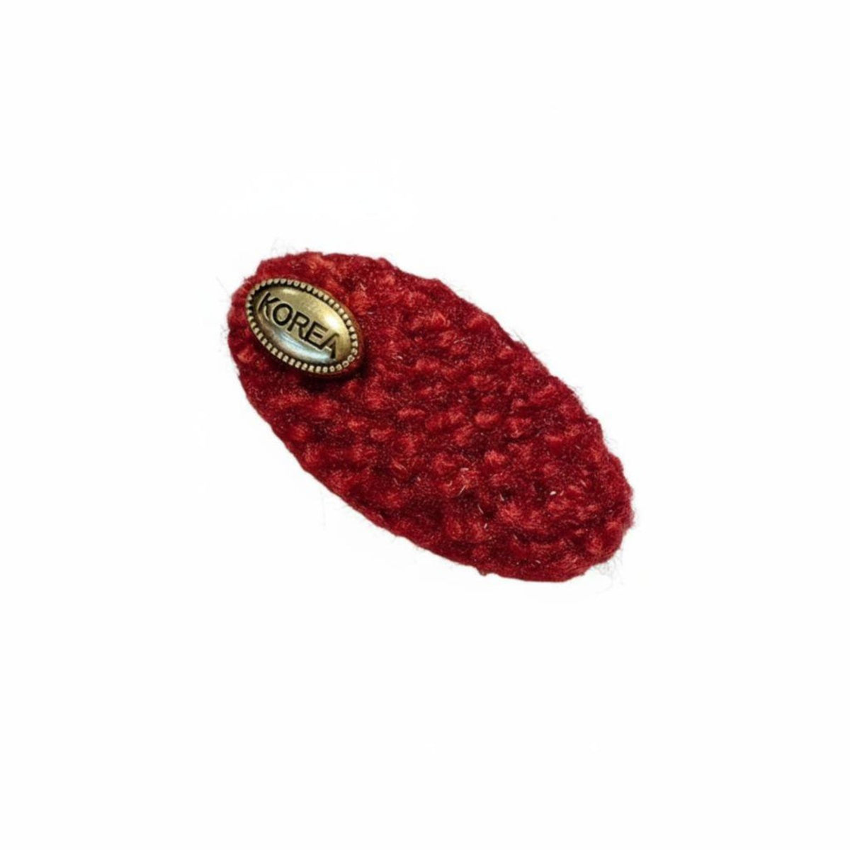 Red Plush Shark Hair Clip, Festive New Year Hair Grip, Soft Fabric, Updo, Bangs Holder for Women