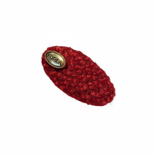 Red Plush Shark Hair Clip, Festive New Year Hair Grip, Soft Fabric, Updo, Bangs Holder for Women