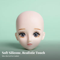 Reusable Eyelash Extension Practice Head Easy to Clean Lash Mannequin Head Realistic Skin Texture for Students, Beginners