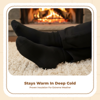 Men's Winter Tube Socks, Thick, Black