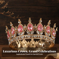 Crystal Crown Sparkling Crystal S Crystal Queen Crown Bridal Headpiece Elegant Design Crystal Queen Tiara for Photoshoot