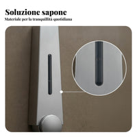 Space Saving Single-Cup Bathroom Accessory No Soap Dispenser for Shower