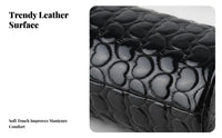 Detachable Cover Semi-Circle Manicure Pillow PU Leather Material Manicure Hand Pillow Comfortable Support for Manicurists, Women, Home