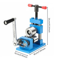 Bracelet Rolling Machine Stable Base Bracelet Bending Machine Labor-Effortless Hand Crank Jewelry for DIY Crafters