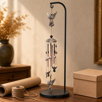 Creature Wind Chime Bell-Shaped Pendants Hanging Ornament Layered Design