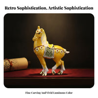 Jeweled Accents Horse Jewelry Box Enameled Horse Trinket Box