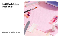 Soft Touching Disposable Nail Table Mat Sturdy Nail Art Table Mat Generous Size for Estheticians, Adults, Beauty Salon, Home, Medical Office