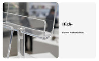 Sunglass Holder Stand, 4-Tier Clear Transparent Acrylic Eyeglasses Display, Retail for Shop Counter, Multi Sunglasses Rack