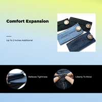 Waistband Adjuster Button, No-Sew for Jeans & Pants