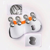 Face Massager with Rollers Vibrating Microcurrent Facial Device Ergonomic
