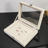 Band Earring Storage Case Multi-Functional Band Display Organizer Dust-Proof