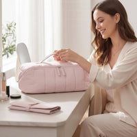 Travel Makeup Bag Organized Compartments Portable Cosmetic Organizer Divider